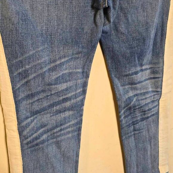 Rag & Bone Relay Skinny Jeans Women's Size 25 Blue Stripe Zip Ankle Designer - Picture 10 of 13